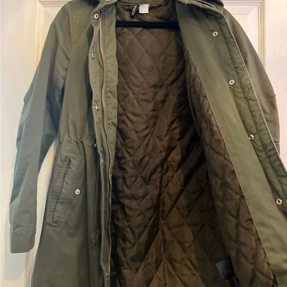 H&M Hooded Parka Coat- S - Picture 5 of 6